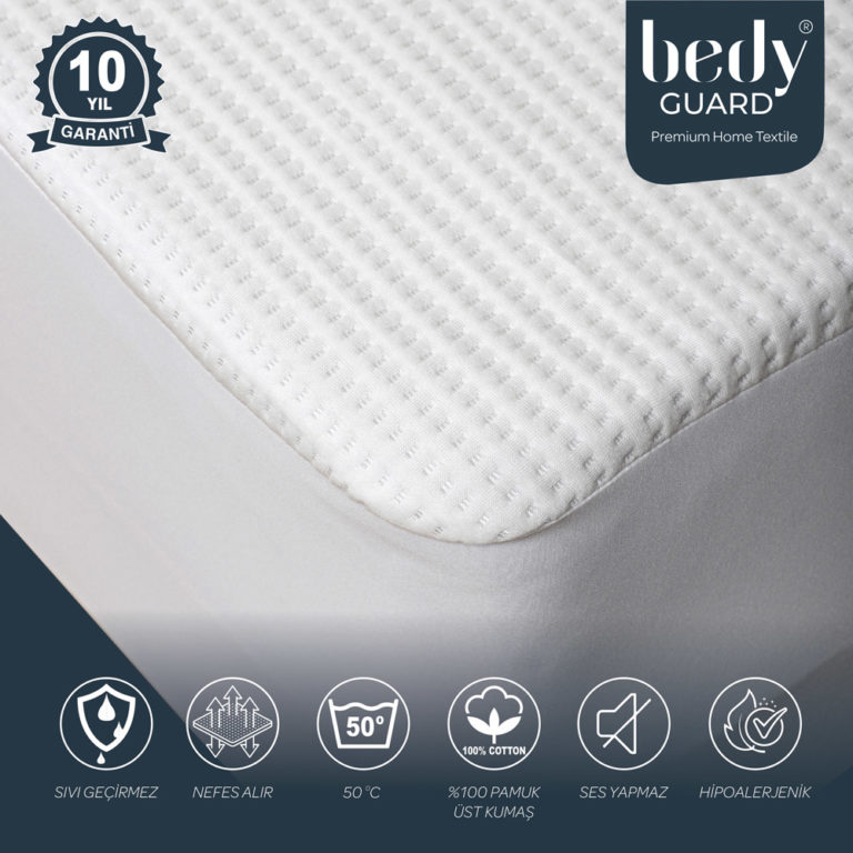 Premium Bamboo Sıvı Geçirmez Yatak Koruyucu Ses Yapmaz Alez  – Jakarlı