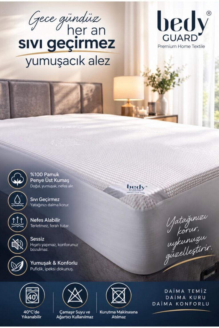 Konfor Superior™ %100 Pamuk Sıvı Geçirmez Yatak Alezi